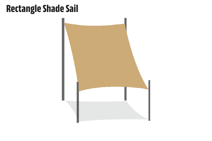 shadematters.com.au Home & Garden Sand Rectangle Waterproof Shade Sail