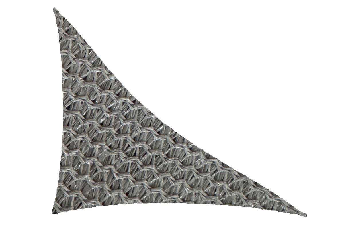 Shade Matters Home & Garden 4M x 5M x 6.4M Charcoal Right Angle Triangle Ultra-Heavy Duty Shade Sail