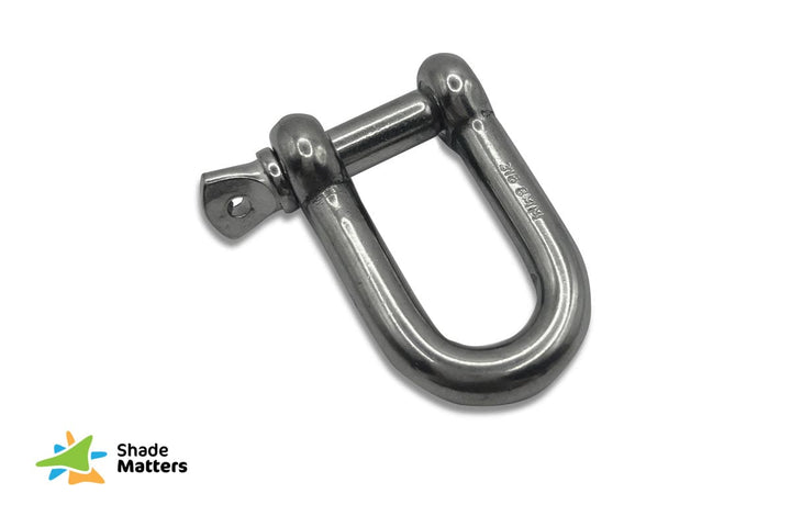 shadematters.com.au Fittings Stainless Steel 8mm 316 Marine Grade D Shackle For Shade Sail